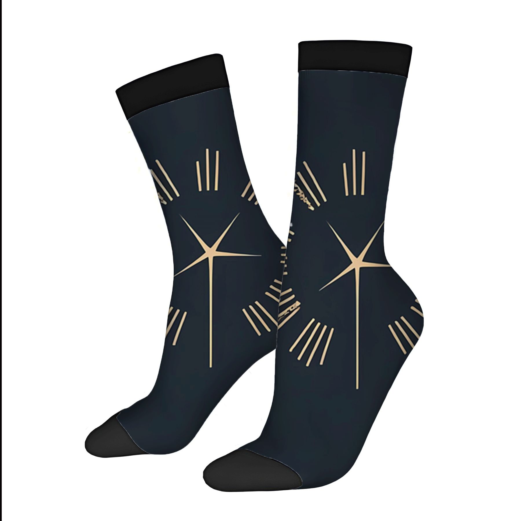 Four Seasons Universal Socks - 2 Pairs of Unisex Trendy Socks with Dark ...