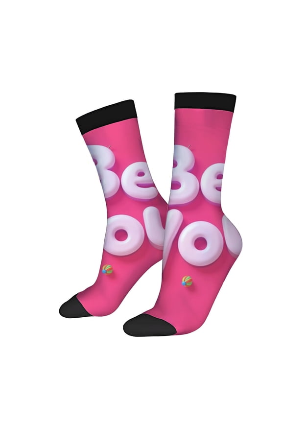 Four Seasons Universal Socks - 2 Pairs of Unisex Trendy Socks with Playful ' Bebos ' Design and Colorful Ball Accents