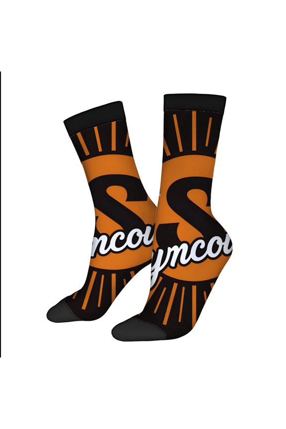 Four Seasons Universal Socks - 2 Pairs of Unisex Trendy Socks with Vibrant Mixed Colors and Eye - Catching Ray Pattern Design