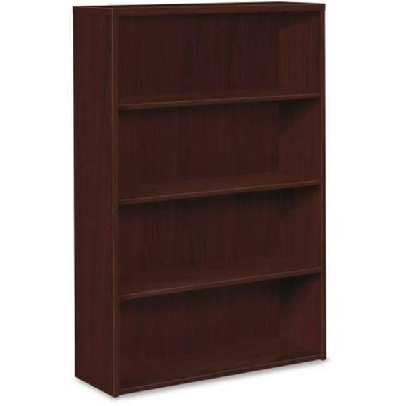 Four Shelves Bookcase, Mahogany