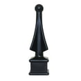 thumbnail image 1 of Four-Sided Spire Polypropylene Decorative Fence Toppers - Black, 1 of 11
