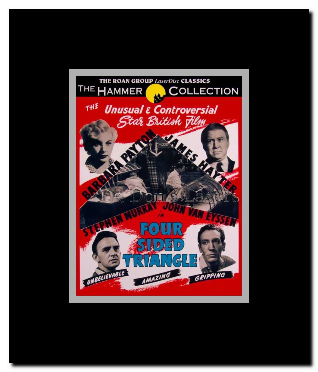 Four Sided Triangle Framed Movie Poster