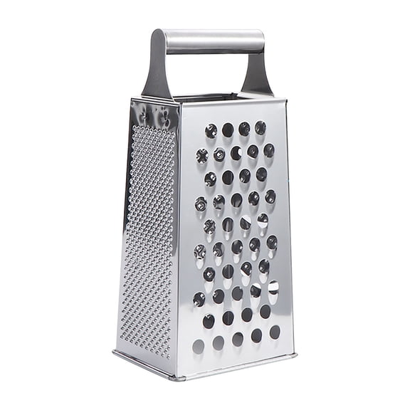 Four-Sided Vegetable Grater, Stainless Steel Multi-Purpose Shredder, Kitchen Gadget for Slicing Dicing, Rustproof Compact Design, Ergonomic Handle Easy Clean