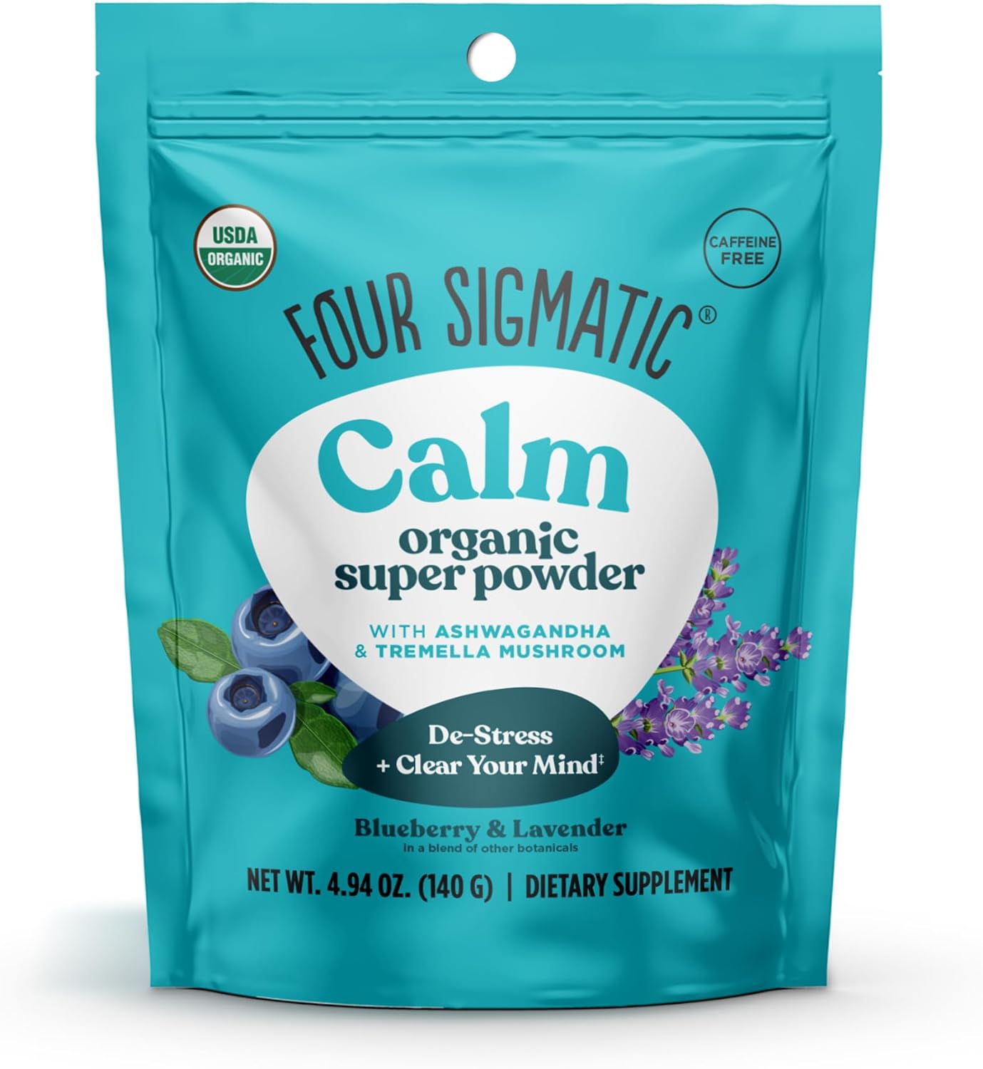 Four Sigmatic Calm Super Powder Organic Superfood Powder with Magnesium