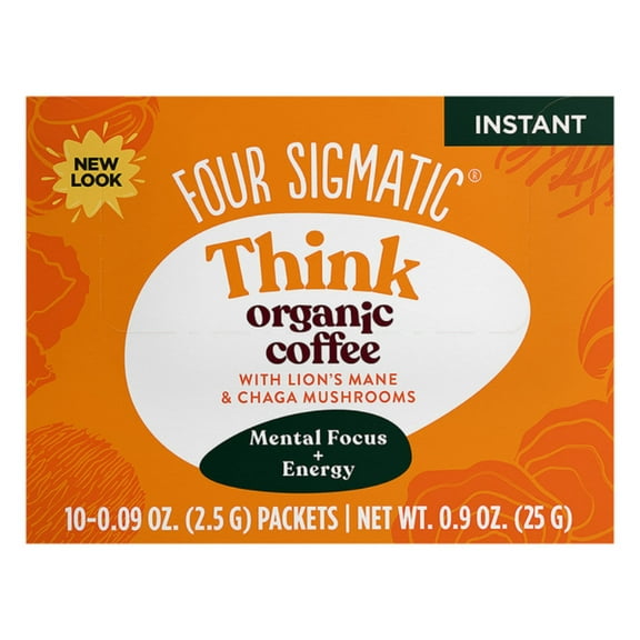 "Four Sigmatic Coffee Lions Mane Mushroom, 0.9 Oz"
