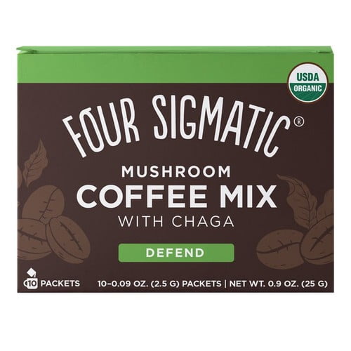 Four Sigmatic Mushroom Coffee Chaga & Cordyceps 25g, British Import (Pack of 2)