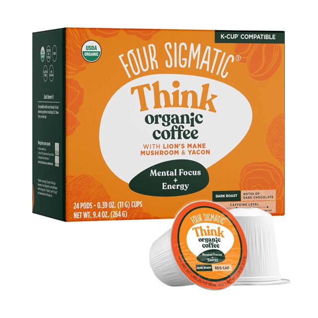 Four Sigmatic Mushroom Coffee KCups Organic and Fair Trade Dark