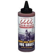 Four Sixes Ranch Wagon Boss Original BBQ Sauce, 14 oz, Allergen-Free