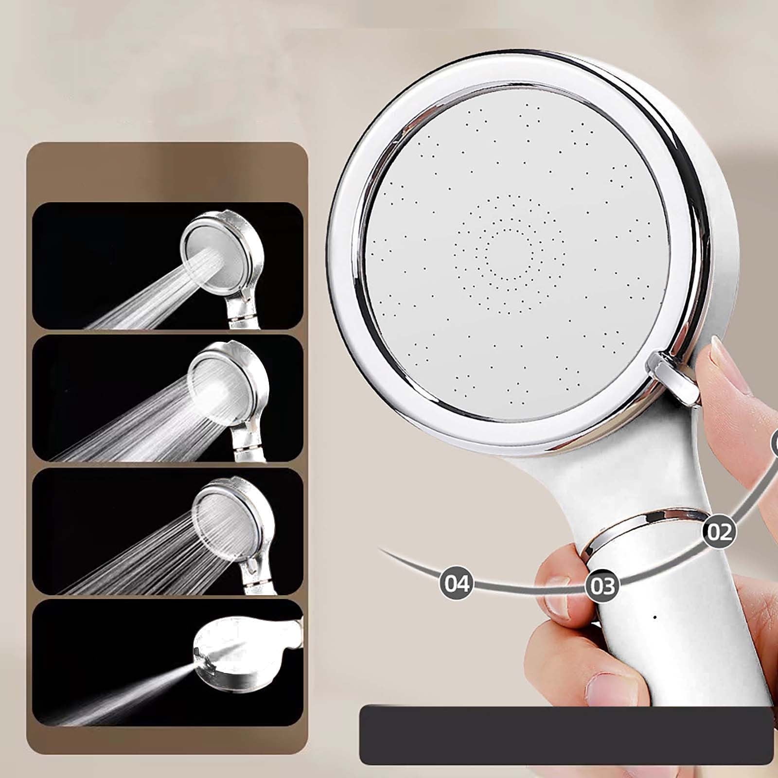 Four Speed Turbocharged Water Stop Filter Adjustment Showerhead