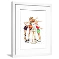 thumbnail image 1 of Four Sporting Boys: Basketball, Framed Art Print Wall Art by Norman Rockwell Sold by Art.Com, 1 of 6