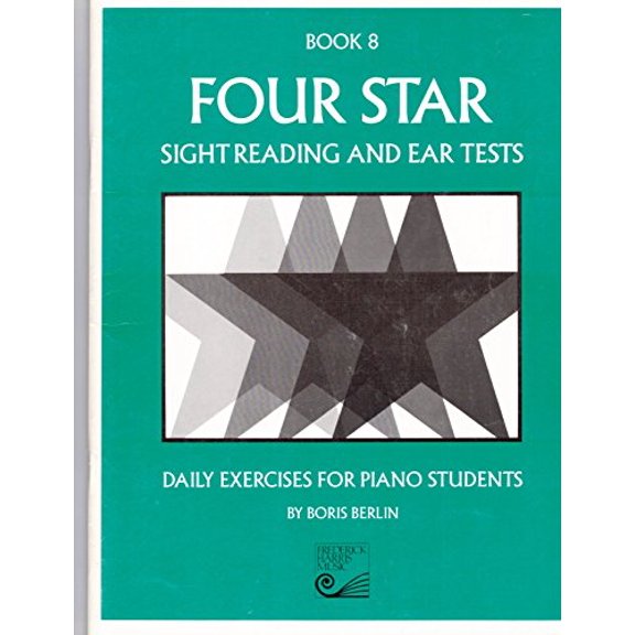 Pre-Owned Four Star Sight Reading and Ear Tests Book 8: Daily Exercises for Piano Students Paperback