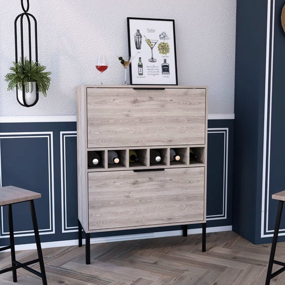 Four Sturdy Legs | Flexible Two - Door Wine Storage | Add a Touch of Class to Your Space