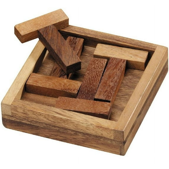 Four T's Wooden Puzzle Brain Teaser
