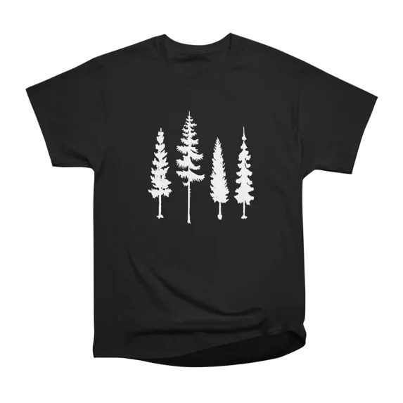 Four Trees Black T-Shirt Tee Gift For Him Merch For Her Apparel For ...