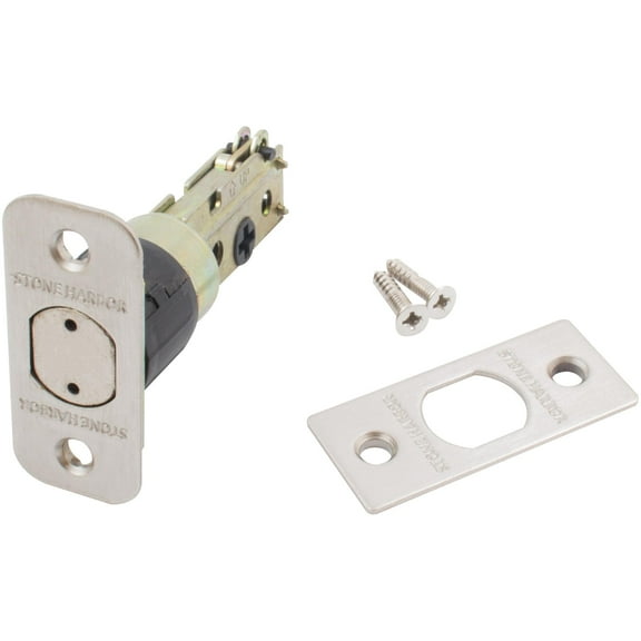 Four-Way Adjustable Latch for Deadbolts, Satin Nickel by Stone Harbor Hardware