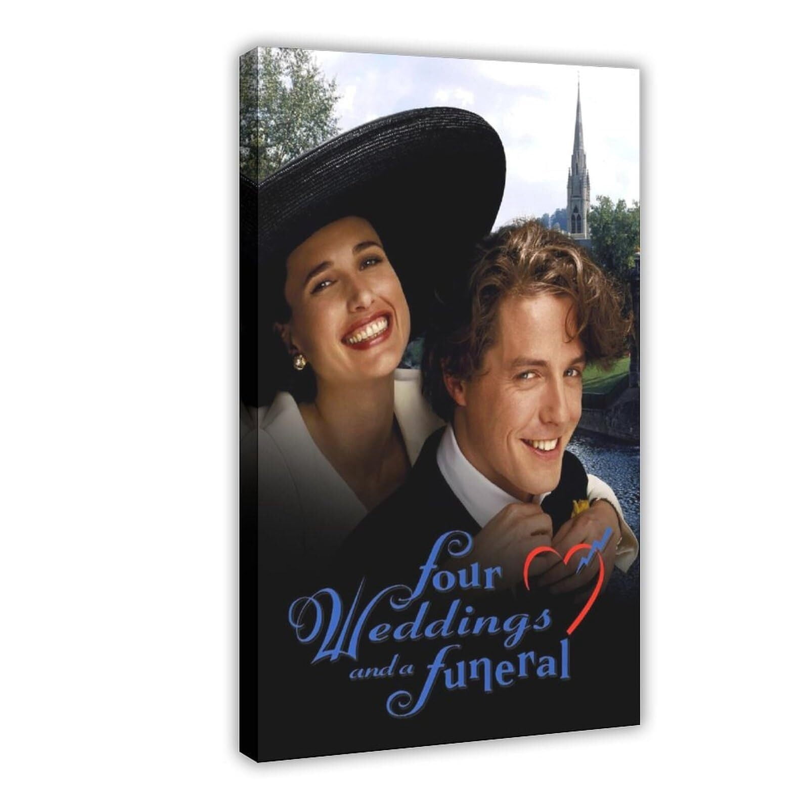 Four Weddings And A Funeral Movie Poster Classic Art Deco 2 Canvas
