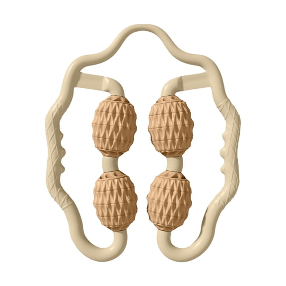 Four Wheel Muscle Roller Massager for Entire Body Self-Myofascial Release Indoor Fitness and Yoga