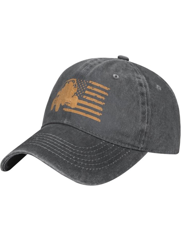 Four Wheeler Mudding American Flag Distressed Unisex Hat Adjustable Fashion Hat Casual Hat Truck Hat Dad Hat