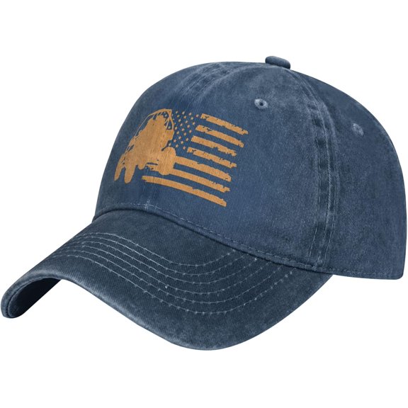 Four Wheeler Mudding American Flag Distressed Unisex Hat Adjustable Fashion Hat Casual Hat Truck Hat Dad Hat