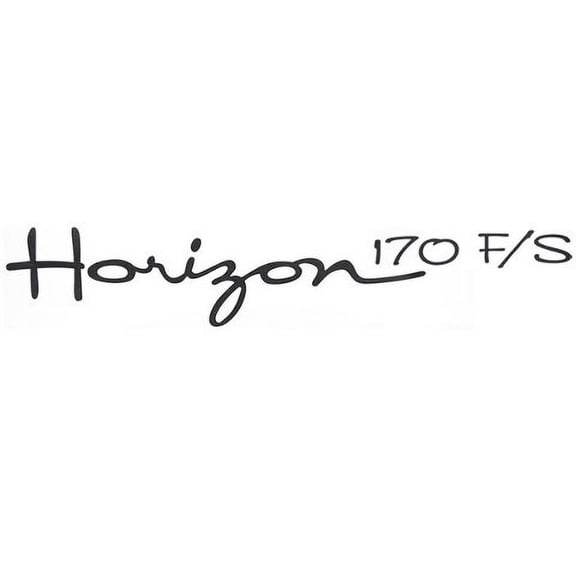 Four Winns Boat Decal | Horizon 170 F/S Metallic Pewter Sticker