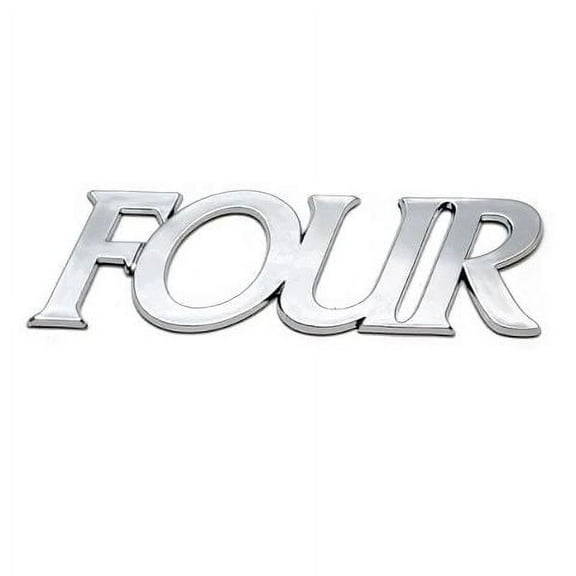 Four Winns Boat Emblem 1309-00016-01 | Chrome Plastic 8 x 2 1/2 Inch