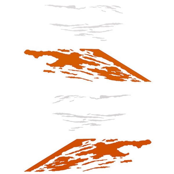 Four Winns Boat Graphic Decal 055-3238 | Orange/ Light Gray Kit