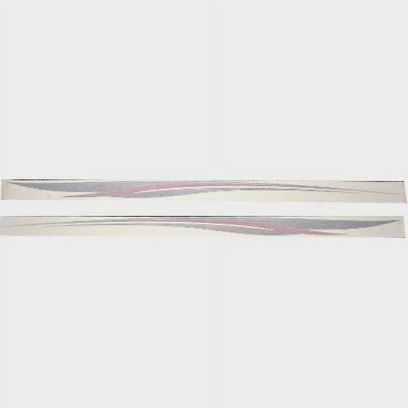 Four Winns Boat Graphic Decals 39230-02 | 114 x 5 Inch Red Black 2PC