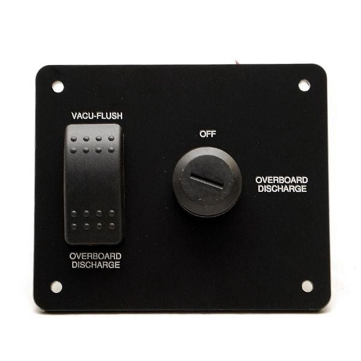 Four Winns Boat Overboard Discharge Panel 0254262 4 3/4 Inch Black