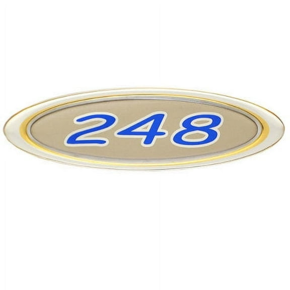 Four Winns Boat Raised Decal 055-2762 | 248 OEM Gold / Silver / Blue