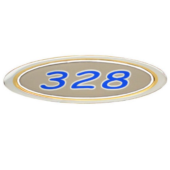 Four Winns Boat Raised Decal 055-2766 | 328 OEM Gold / Silver / Blue