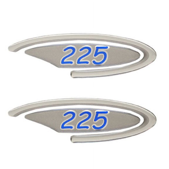 Four Winns Boat Raised Decals 055-3073 | 225 OEM Silver / Blue 2PC