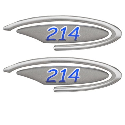 Four Winns Boat Raised Decals 055-3077 | 214 OEM Silver / Blue