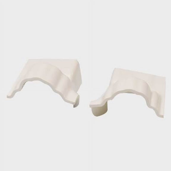 Four Winns Boat Transom End Caps 032-2744 | ABS White (Set of 2)