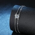 thumbnail image 1 of Four-claw Moissanite S925 Sterling Silver Bracelet For Women, 1 of 2