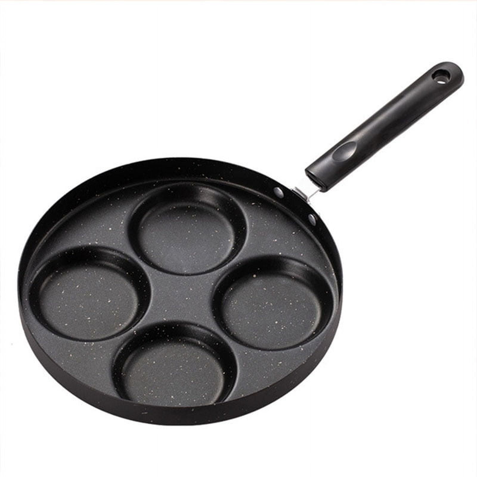 Square Thick Egg Roll Steak Omelette Maifan Stone Flat Bottom Non-Stick Pans Frying Pan Black, Size: 20