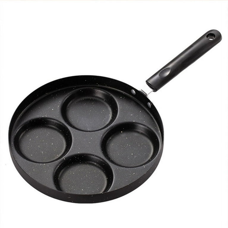 Mylifeunit Aluminum 4-Cup Egg Frying Pan, Non Stick Egg Cooker Pan