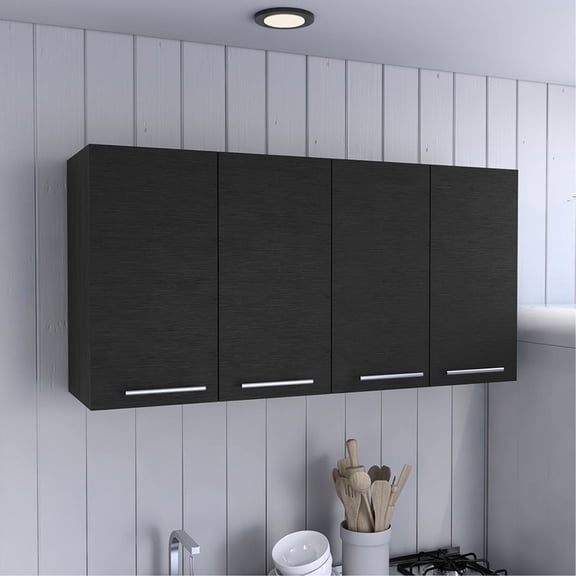 Four-door Design - Wall Mounted for Kitchen - Space-saving Benefit - High-quality Cabinet