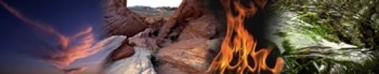 Four elements Canvas Art - Panoramic Images (38 x 8)