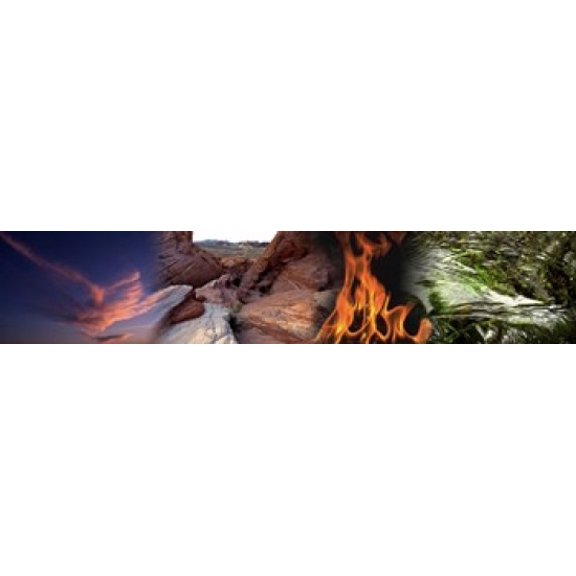 Four elements Canvas Art - Panoramic Images (38 x 8)