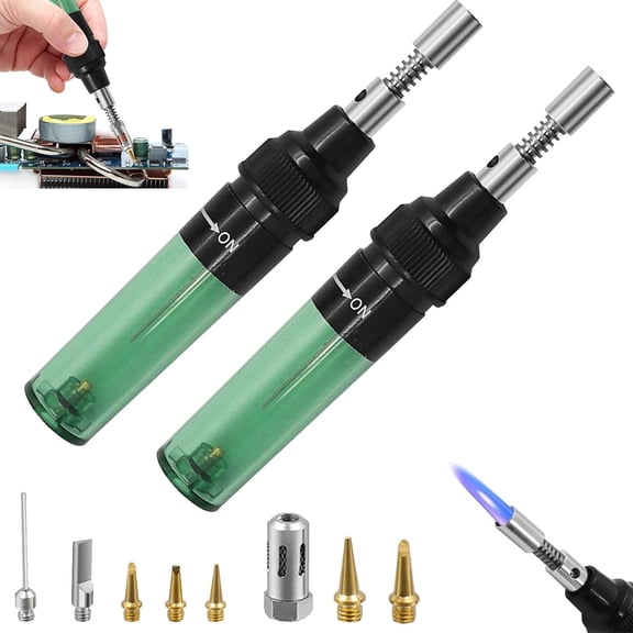 Four-in-one portable soldering iron kit, cordless and adjustable gas-powered welding and repair tool, suitable for electronic equipment maintenance and vehicle repair.