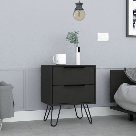 Four-legged side table with smooth drawers / Provides efficient storage in small spaces
