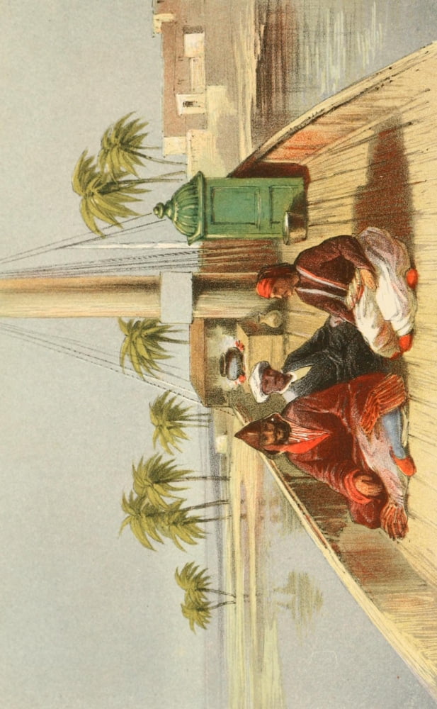 Four months in a Dahabh 1863 Boat crew Canvas Art - MLM Carey (18 x 24)