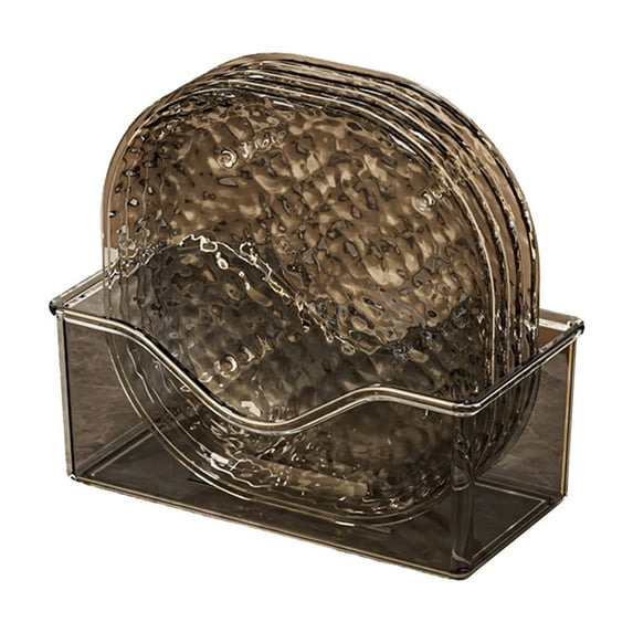 Four plastic trays, suitable for banquet plates, dishwasher plastic plates, and reusable plates for the kitchen or camping