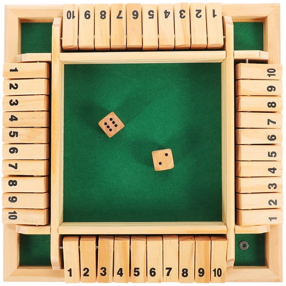 BESTOYARD Digital Flop Board Game Wooden Green 1Pack 8.9x8.9x1.4in