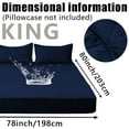 thumbnail image 1 of Four sizes, multiple colors, waterproof mattress protector - soft and breathable large bed waterproof mattress cover, noise free, washable cooling mattress pad - equipped with stretchable 18 inch dee, 1 of 8