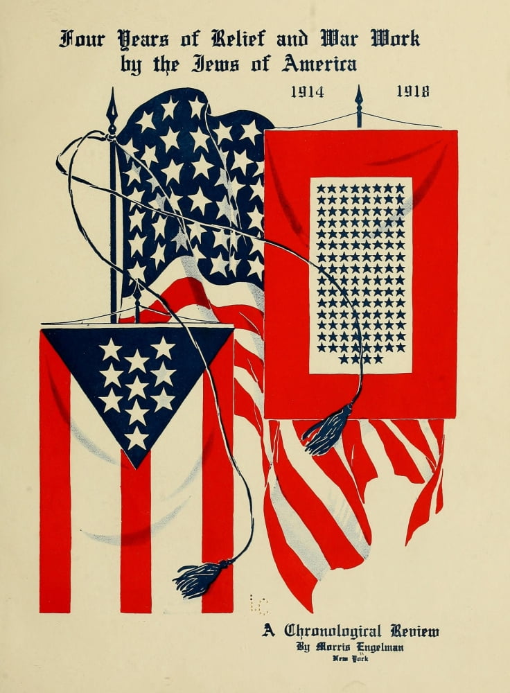 Four years of Jewish War Relief Work 1918 Canvas Art - Unknown (24 x 36)