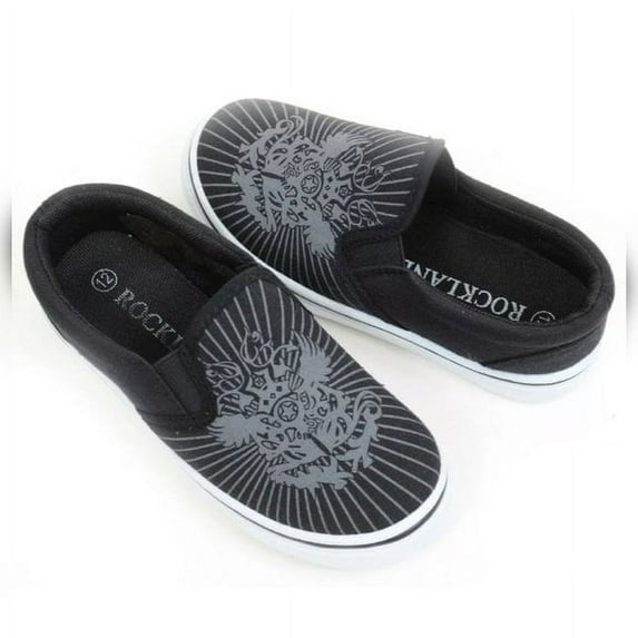 Fourever Funky Eagle Crest Toddler Little Boy's Slip-Ons Sneakers, Male, 11