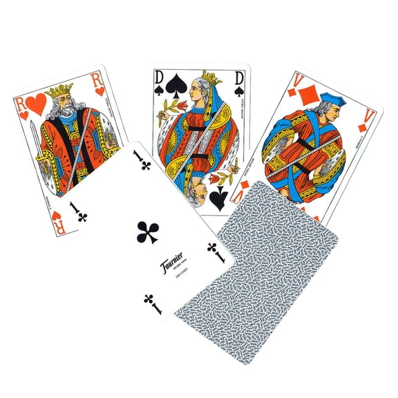 Fournier French Style Deck of Poker Bridge Playing Cards Special Club Blue