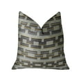thumbnail image 1 of Foursquare White and Gray Handmade Luxury Pillow, 1 of 3
