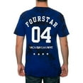 thumbnail image 1 of Fourstar Clothing Mens The 4 Cities Lightning Graphic T-Shirt, Blue, Small, 1 of 2
